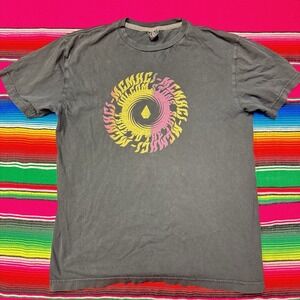 VTG Volcom T-Shirt Youth XL (Men S) Black Bold Y2K Graphic Hit Skater Mall Goth